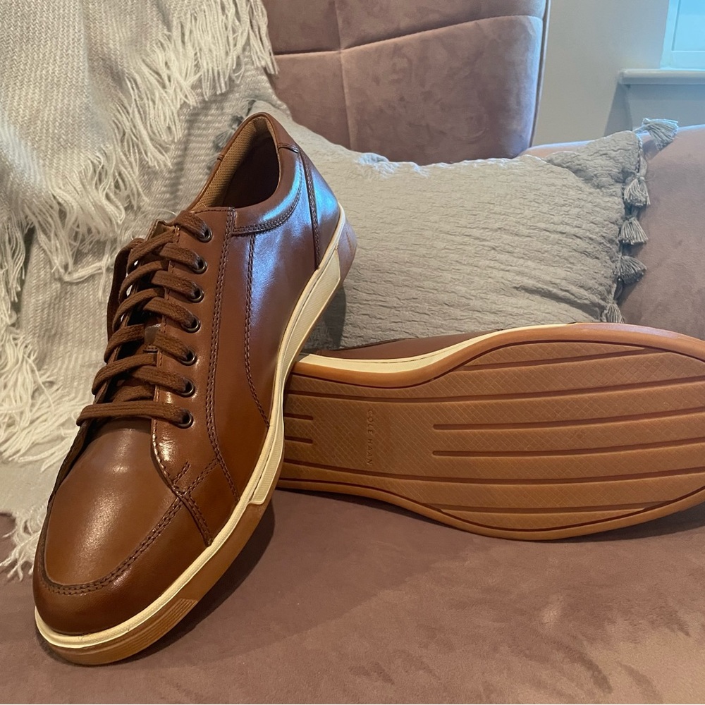 Cole Haan C30745 Brown Leather Tennis Shoes